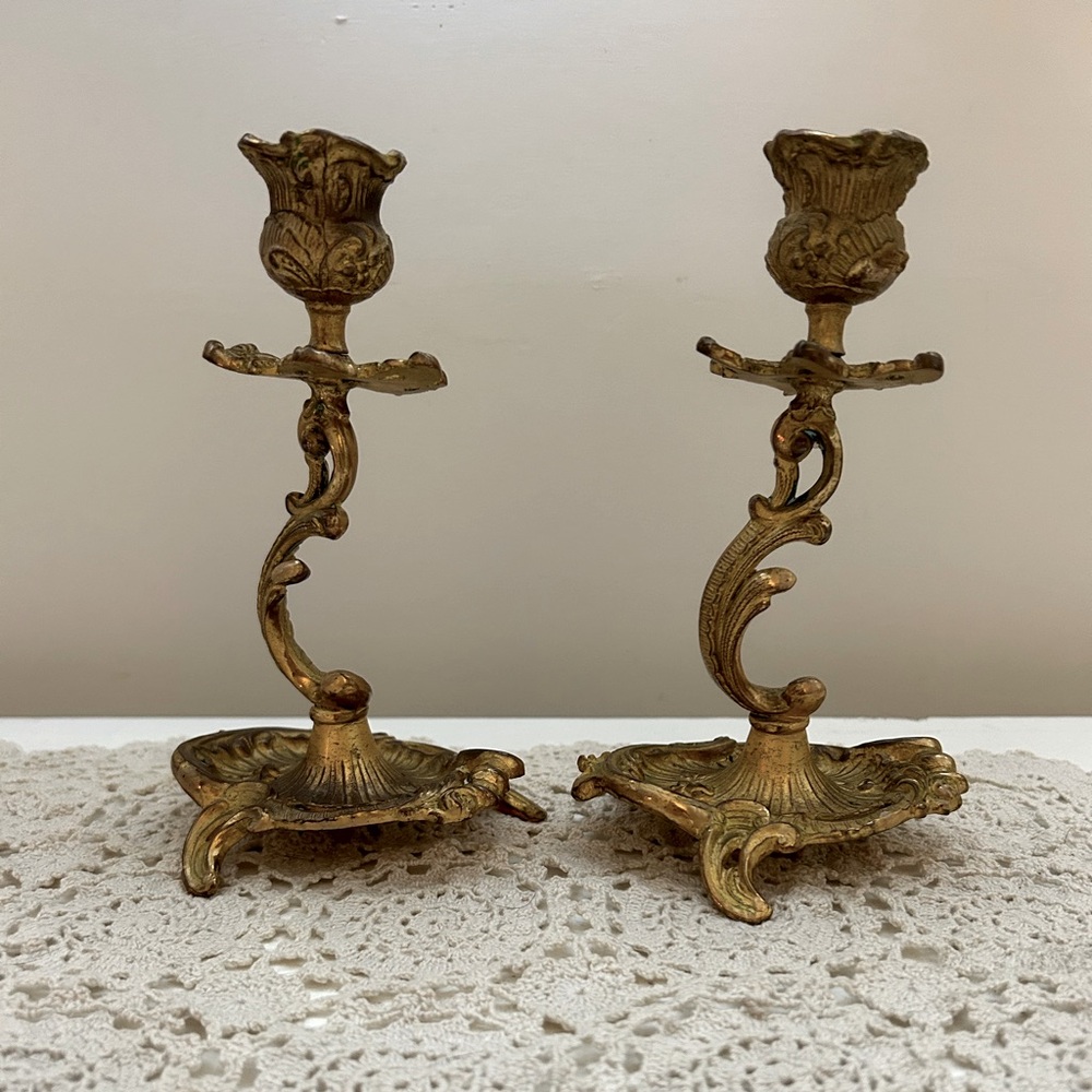 Beautiful Vintage Candlestick Holders